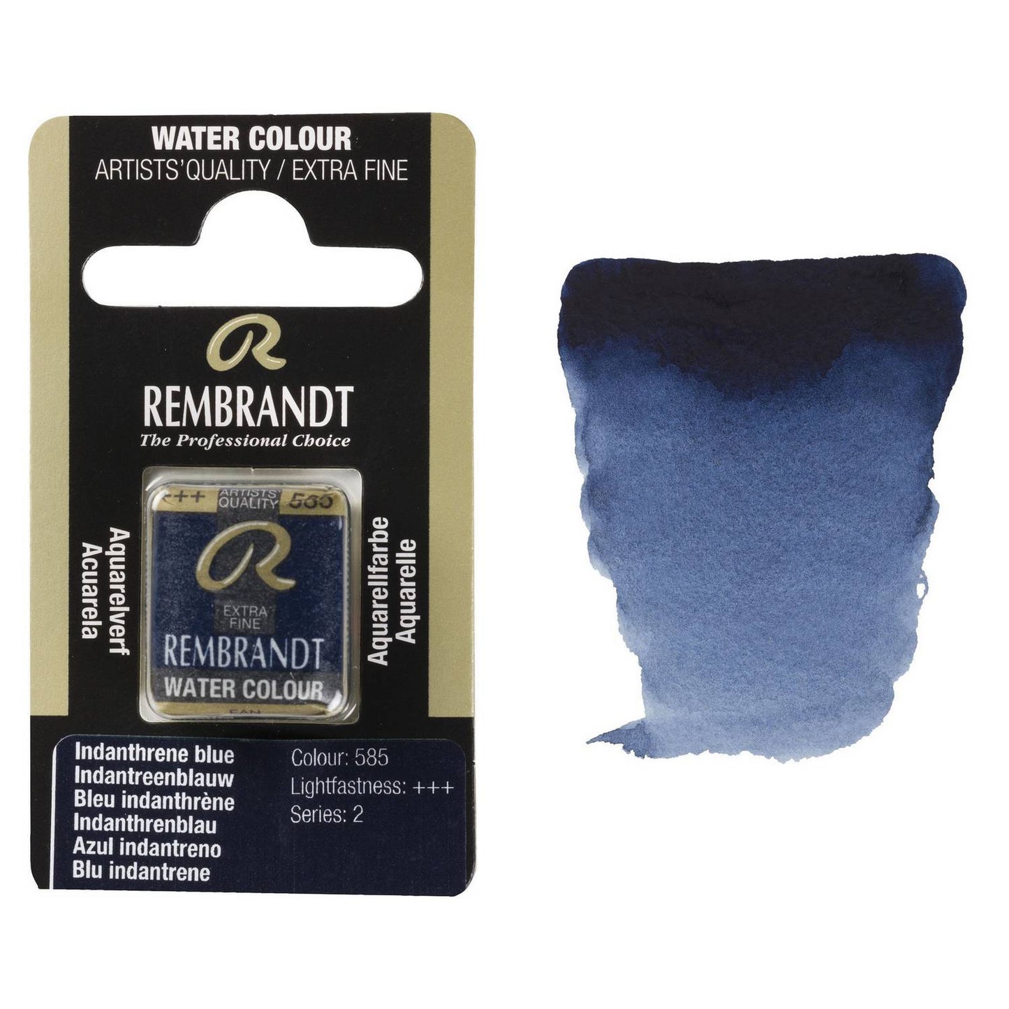 AQUARELA TALENS REMBRANDT HALF PAN 585 INDANTHRENE BLUE S2