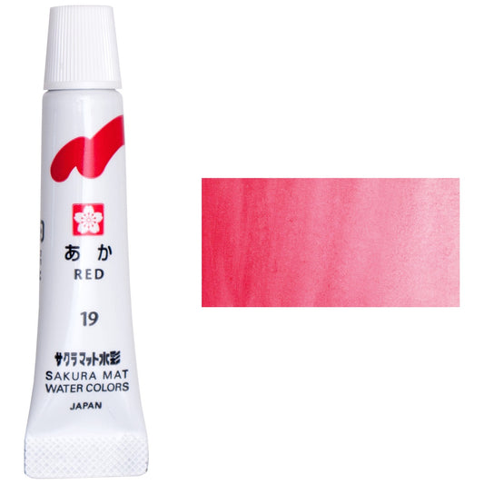 AQUARELA SAKURA MAT 5ML 19 VERMELHO