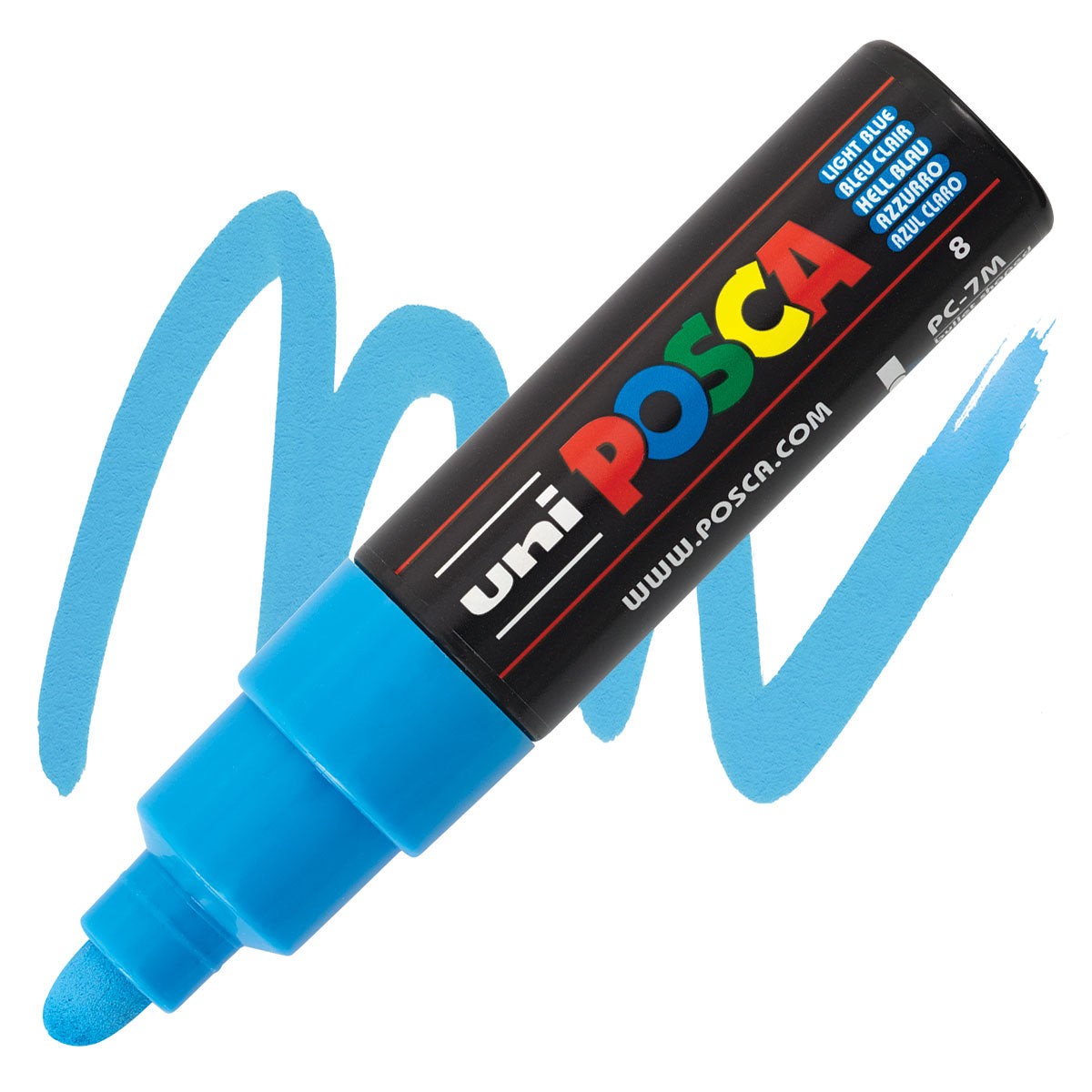 CANETA POSCA PC-7M 08 AZUL CLARO