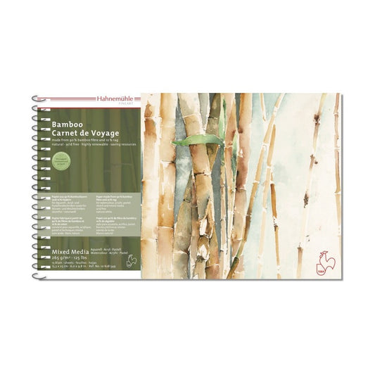 BLOCO HAHNEMUHLE BAMBOO 265g/m2 15x25 VOYAGE 15 FOLHAS