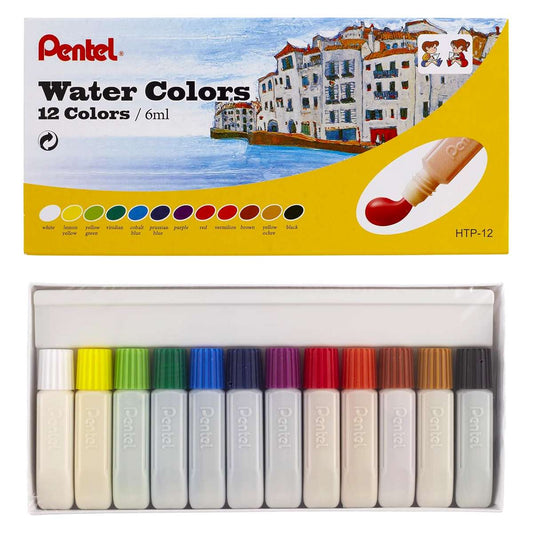 ESTOJO AQUARELA PENTEL 12 CORES ESCOLAR