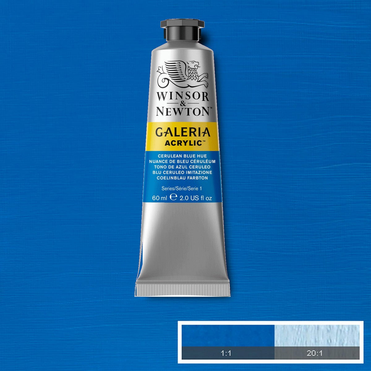 ACRILICA WINSOR NEWTON GALERIA 60ml 138 CERULEAN BLUE HUE 2120138