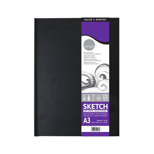 SKETCH BOOK DALER ROWNEY SIMPLY A3 29,7X42CM 100G/M2 54FL