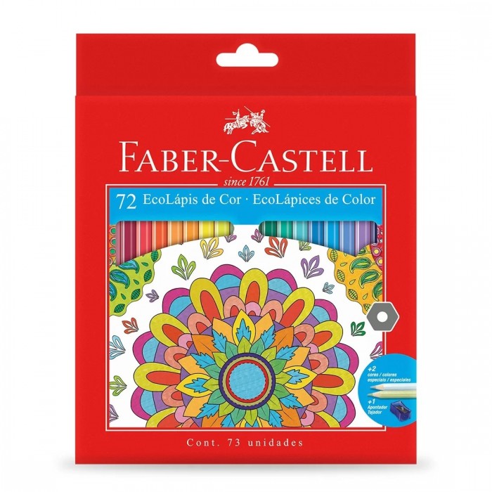 LAPIS COR FABER 72 CORES + APONTADOR