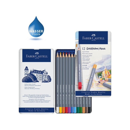 LAPIS AQUARELAVEL FABER CASTELL GOLDFABER 12 CORES 114612