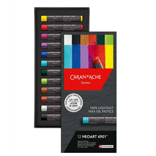 ESTOJO PASTEL CARAN D´ACHE NEOART 12 CORES 7901312