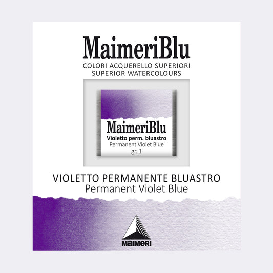 AQUARELA MAIMERIBLU ARTISTS HALF PAN 463 PERMANENT VIOLET BLUEISH