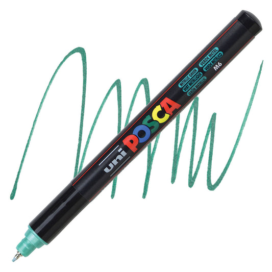 CANETA POSCA PC-1MR M6 VERDE METALICO