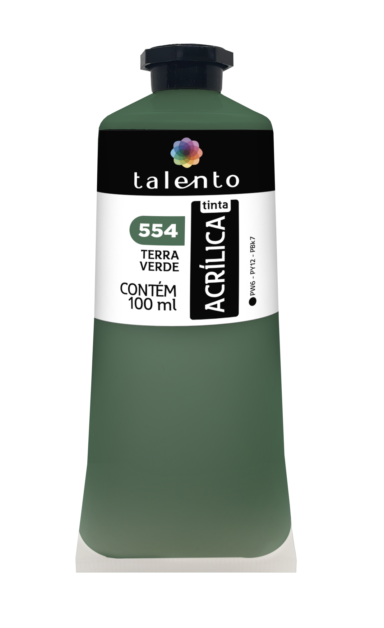 ACRILICA TALENTO 100ML 554 TERRA VERDE