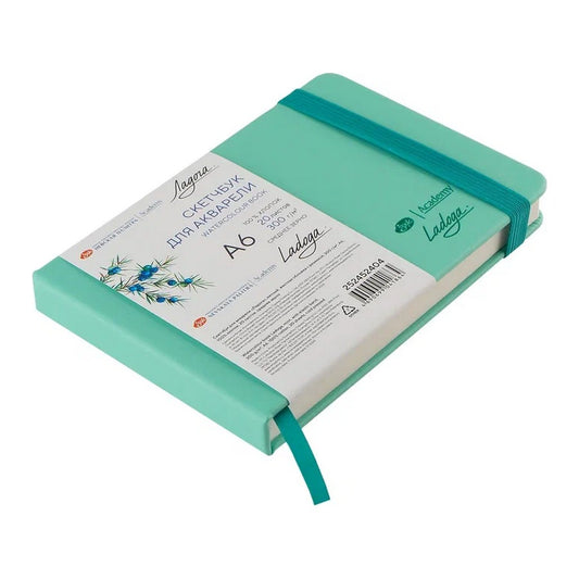 WATERCOLOUR BOOK 100% ALGODÃO A6 NEVSKAYA PALITRA 300g/m2 MINT