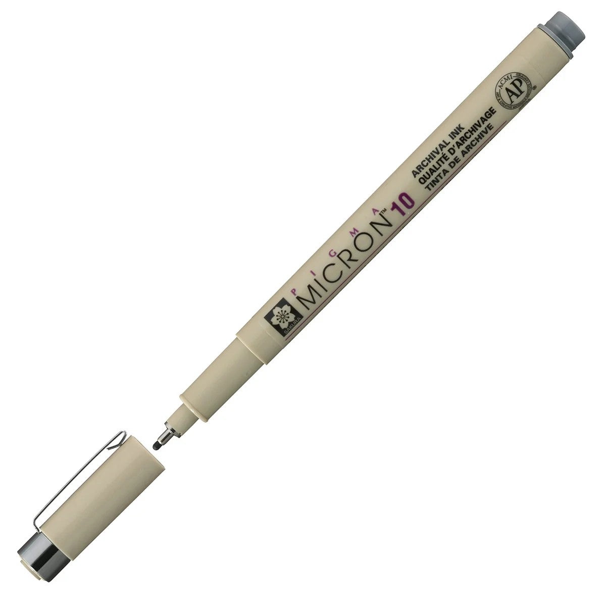 CANETA SAKURA PIGMA MICRON 1,0mm CINZA COOL