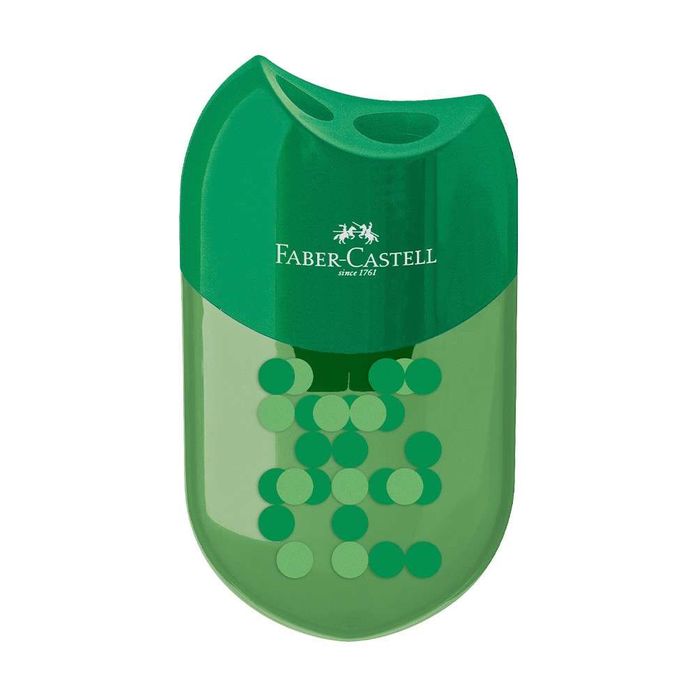 APONTADOR DUPLO FABER C/ DEPOSITO TWO TONE