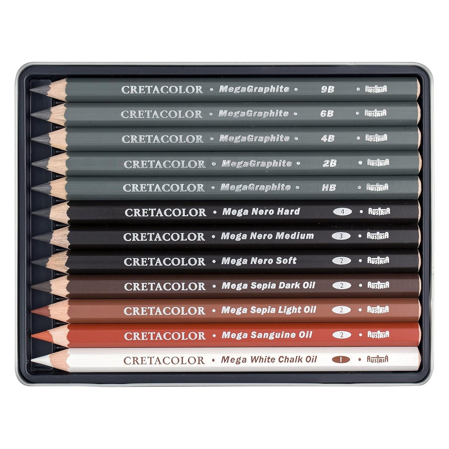 ESTOJO LAPIS ESBOCO CRETACOLOR MEGA THE X-SKETCH 12 PECAS