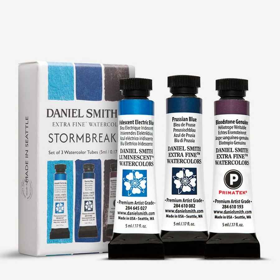ESTOJO AQUARELA DANIEL SMITH 5ml 03 TUBOS 5ml - STORMBREAKER