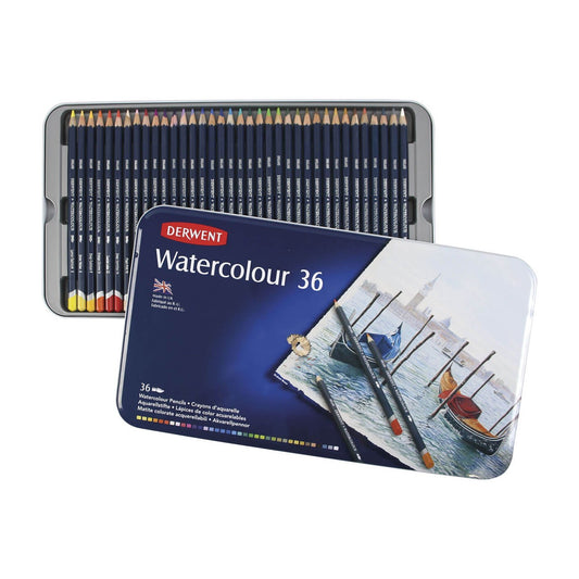 ESTOJO LAPIS AQUARELAVEL DERWENT WATERCOLOUR 36 CORES