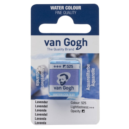AQUARELA TALENS VAN GOGH HALF PAN 525 LAVENDER