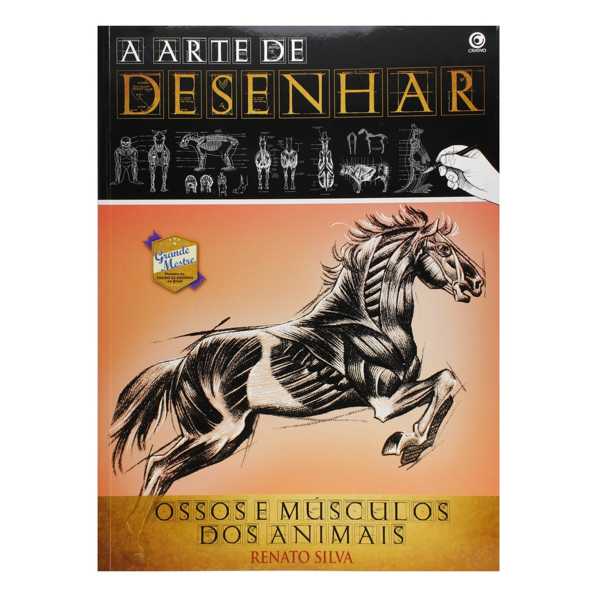 LIVRO "A ARTE DE DESENHAR - OSSOS E MUSCULOS ANIMAIS" RENATO