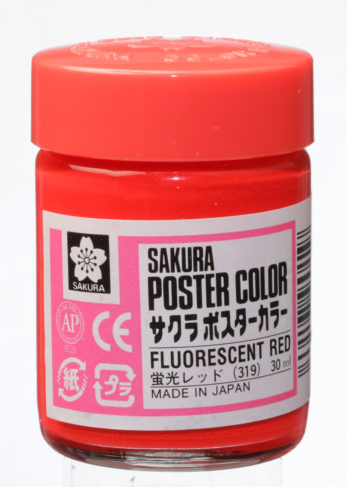 GOUACHE SAKURA POSTER COLOR 30ML 319 VERMELHO FLUORESCENTE