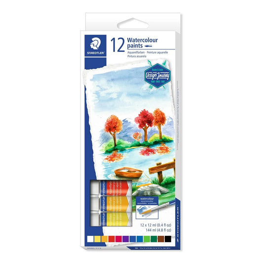 ESTOJO AQUARELA STAEDTLER KARAT 12 CORES TUBOS 12ml
