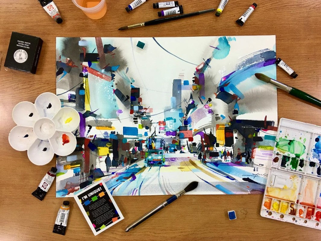 ESTOJO AQUARELA DANIEL SMITH JANSEN CHOWS MASTER SET 1 C/ 06 TUBOS