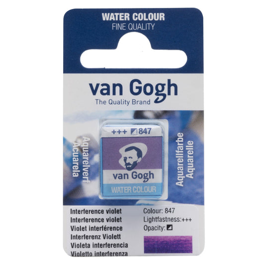 AQUARELA TALENS VAN GOGH HALF PAN 847 INTERFERENCE VIOLET