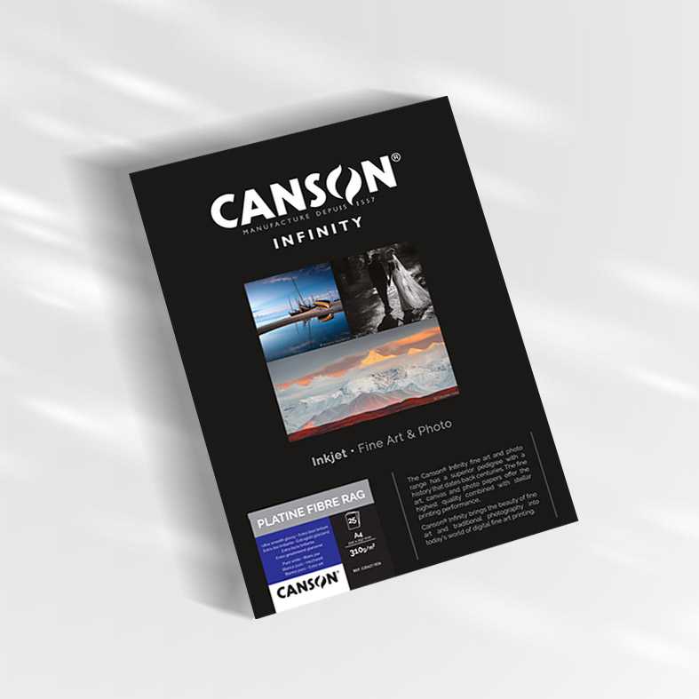 CANSON INFINITY PLATINE FIBRERAG 310G A4 25F