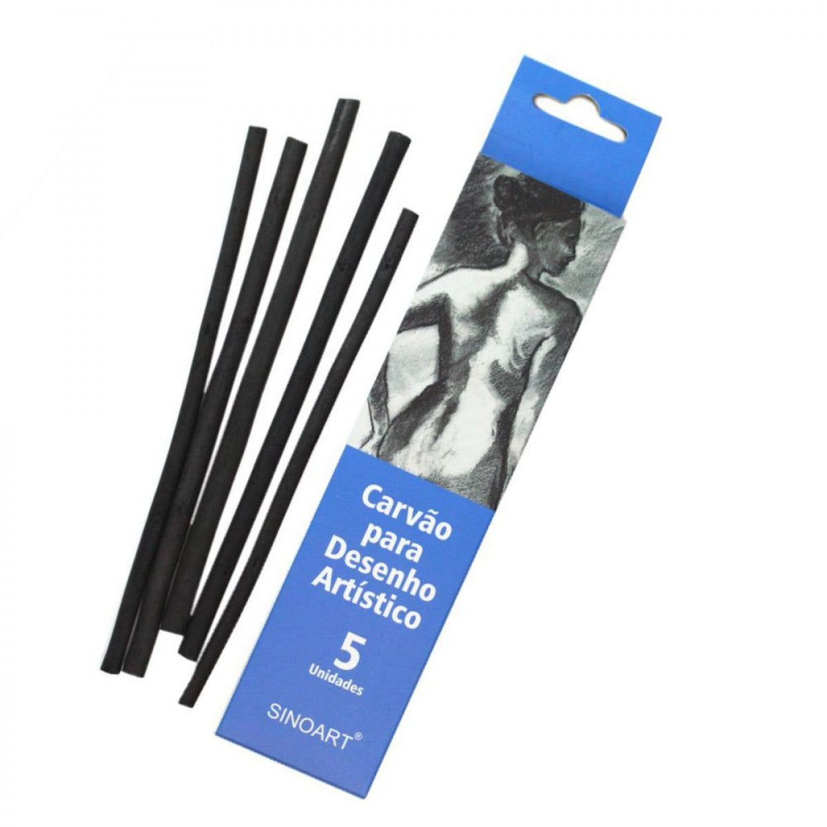 CARVAO SINOART VEGETAL 05 UNIDADES SFT024