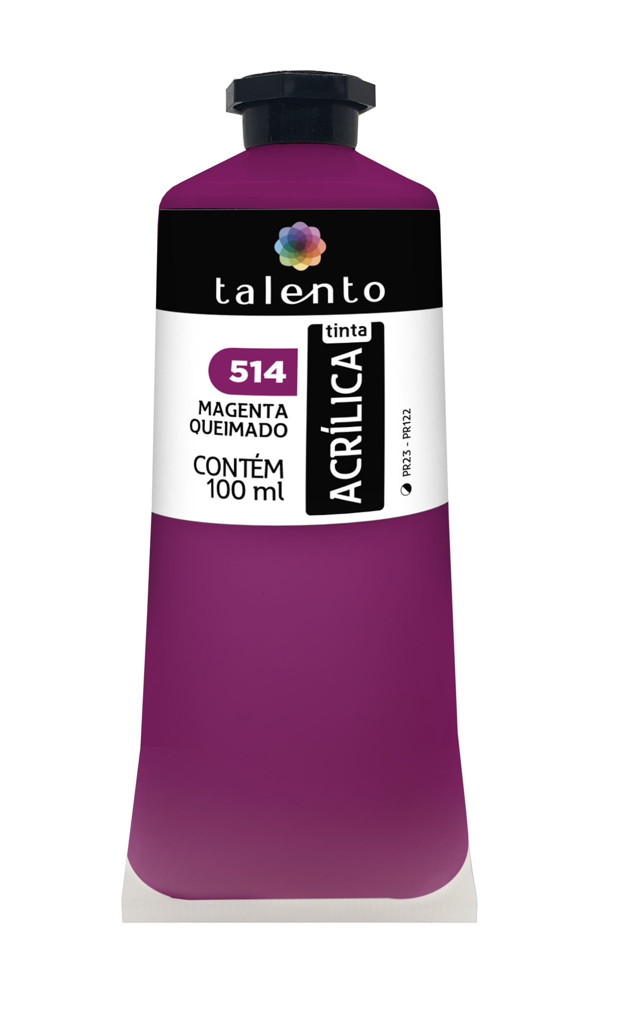 ACRILICA TALENTO 100ML 514 MAGENTA QUEIMADO