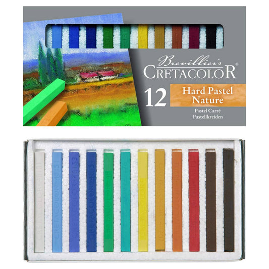 PASTEL SECO CARRE CRETACOLOR 12 CORES NATURE 487 12