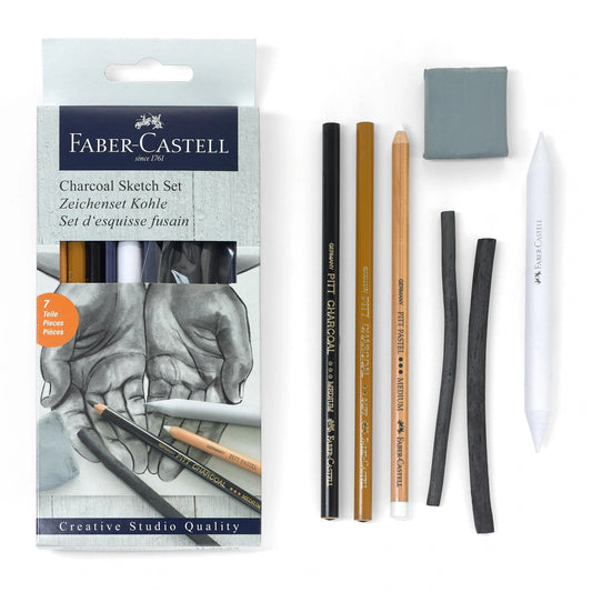 LAPIS ESBOÇO FABER CASTELL CHARCOAL SKETCH SET 114002