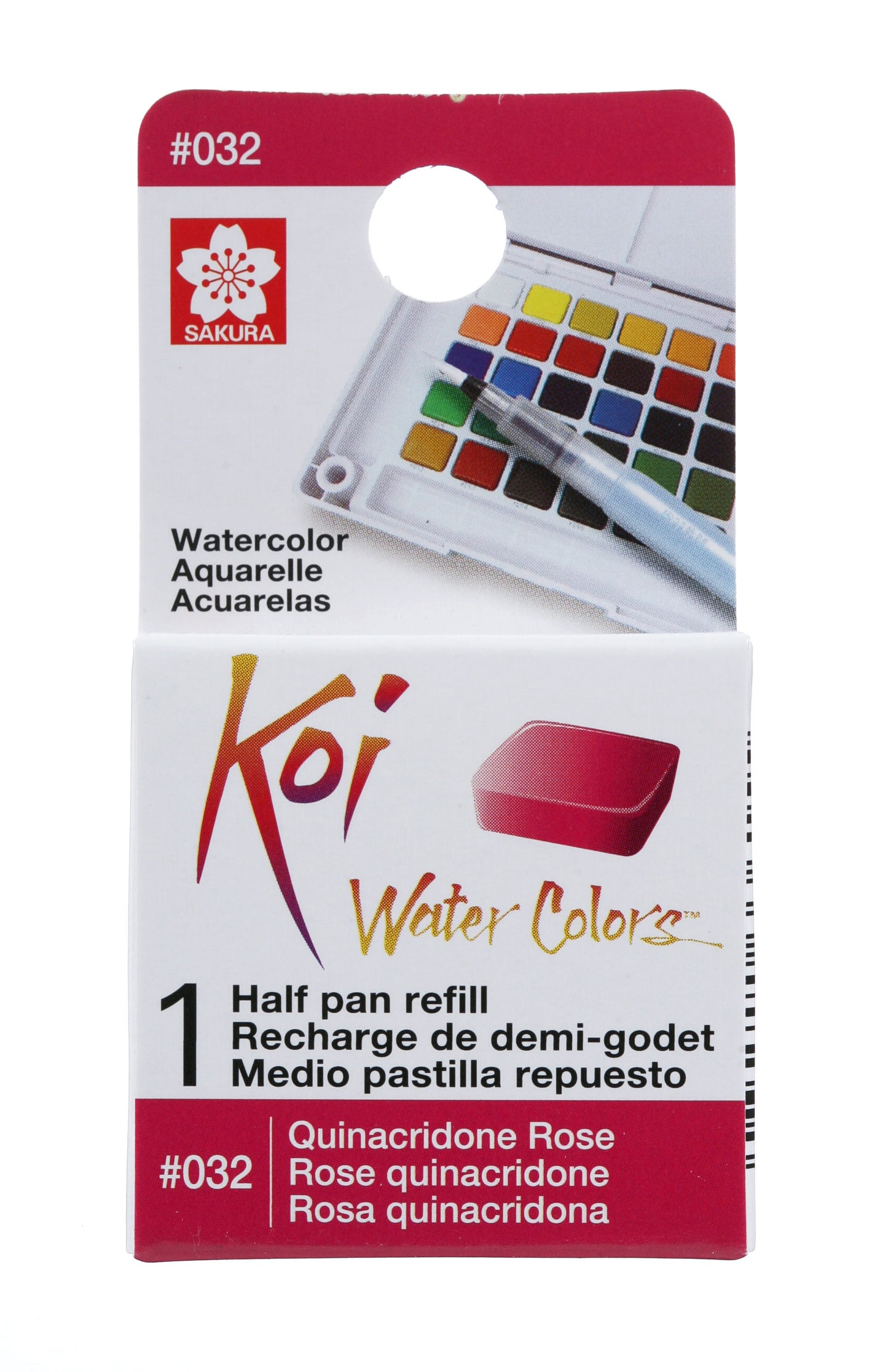 AQUARELA SAKURA KOI HALF PAN ROSA QUINACRIDONA - 32