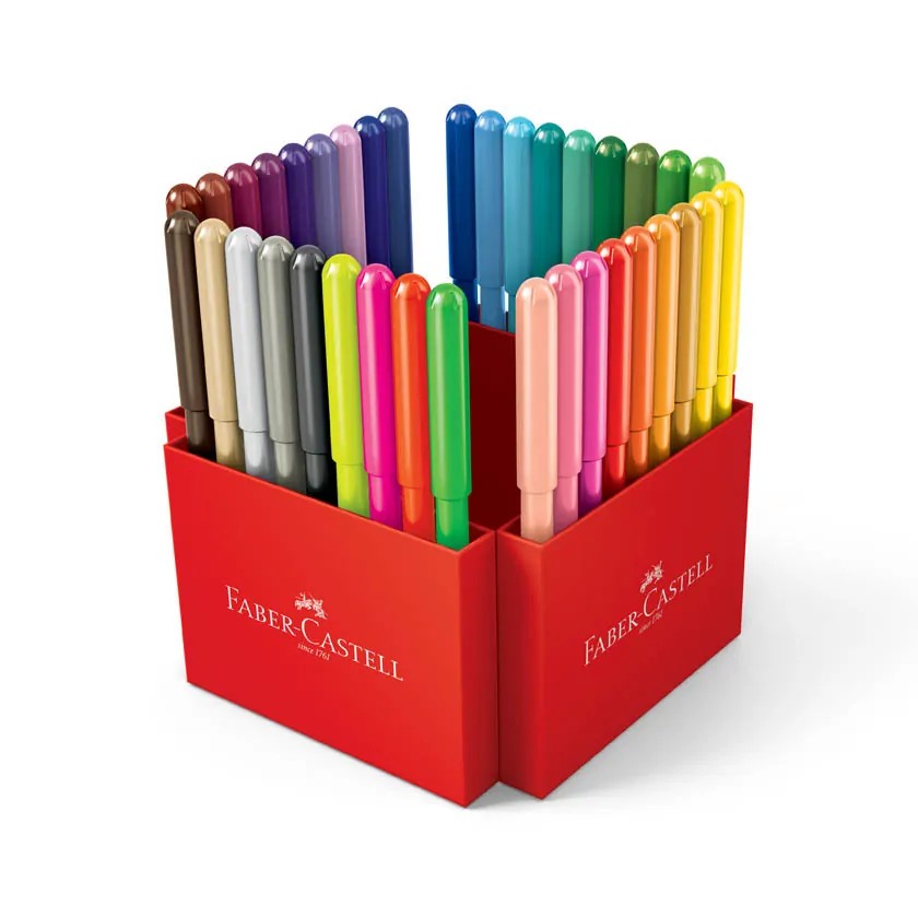 ESTOJO CANETA FABER CASTELL VAI E VEM 36 CORES