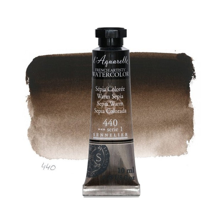 AQUARELA SENNELIER L'AQUARELLE 440 WARM SEPIA 10ML S1