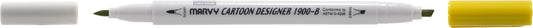 MARCADOR MARVY CARTOON DESIGNER PONTA DUPLA OCRE OURO 23