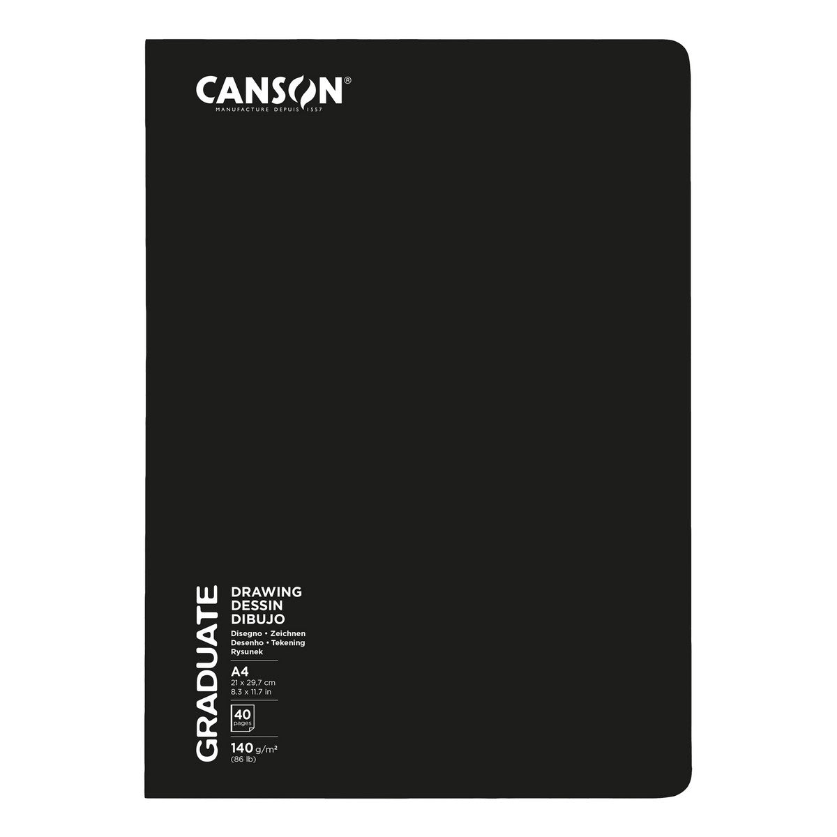 ARTBOOK CANSON GRADUATE DESSIN A4 140G/M2 20FLS