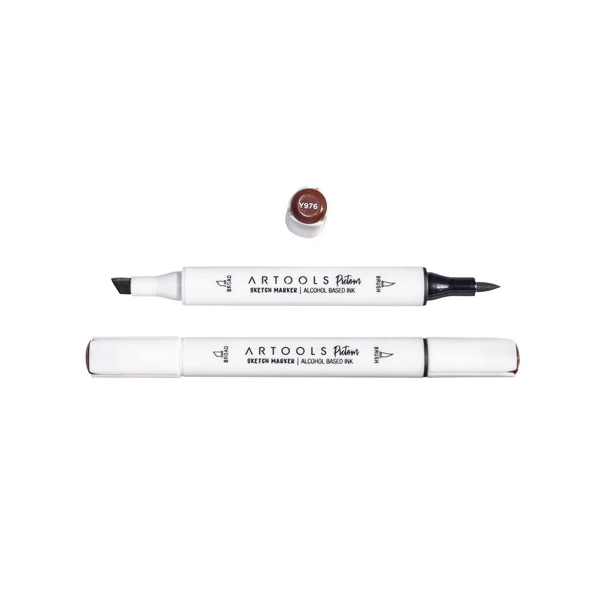 MARCADOR ARTOOLS PICTOM PONTA DUPLA BITTER CHOCOLATE (Y976)