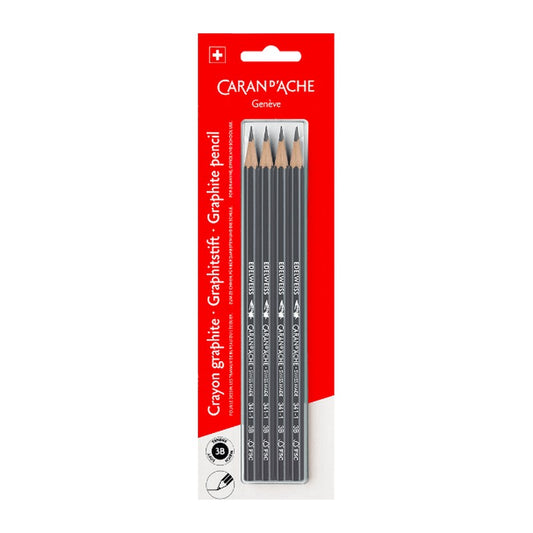 LAPIS GRAFITE CARAN D´ACHE EDELWEISS 3B (CINZA) C/ 04 UNI