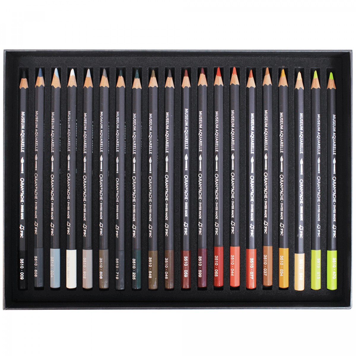 ESTOJO LAPIS AQUARELAVEL CARAN D´ACHE MUSEUM 40 CORES