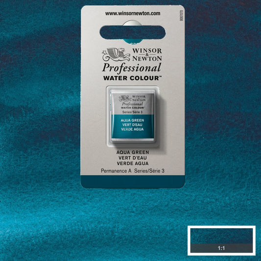 AQUARELA WINSOR NEWTON ARTISTS H PAN 697 AQUA GREEN S3
