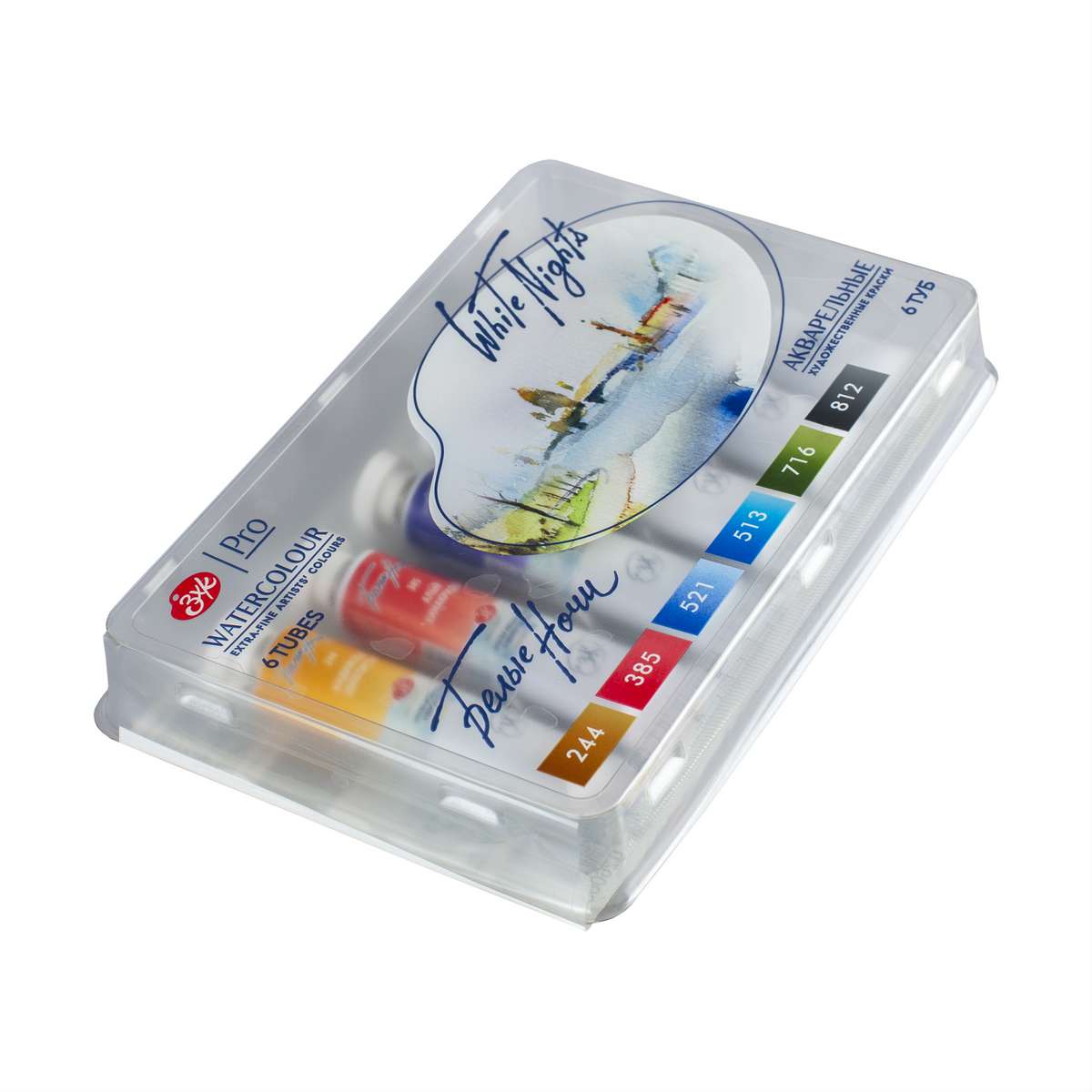 ESTOJO AQUARELA WHITE NIGHTS 06 CORES URBAN SKETCH 2103