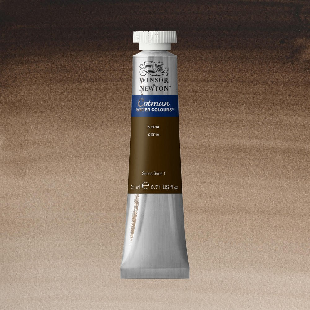AQUARELA WINSOR NEWTON COTMAN 609 SEPIA 21ml