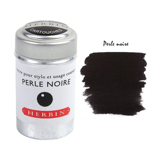 TINTA CALIGRAFIA HERBIN CARTUCHO C/ 06 PERLE NOIRE 20109T
