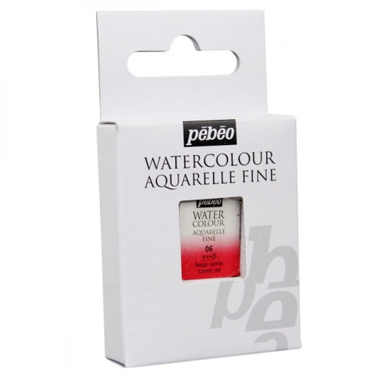 AQUARELA PEBEO HALF PAN 06 VERMELHO CARMIN