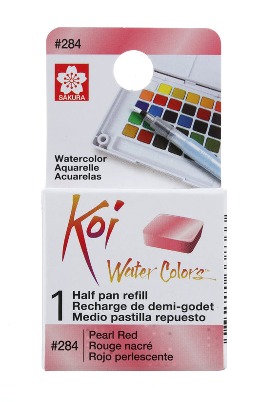 AQUARELA SAKURA KOI HALF PAN VERMELHO PEROLA - 284