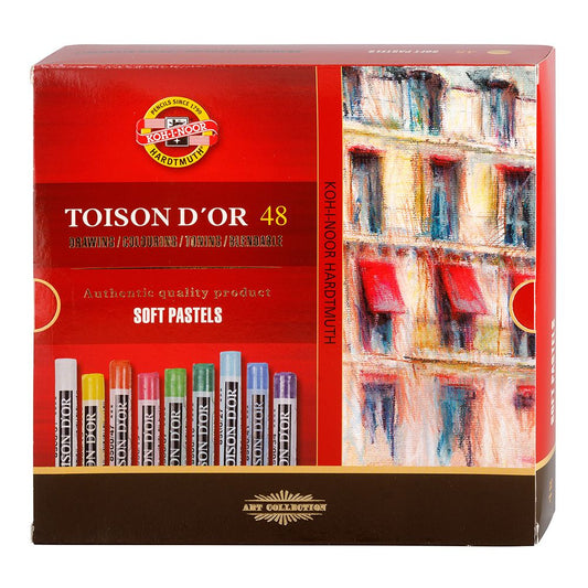 PASTEL SECO SOFT TOISON DOR 48 CORES KOH-I-NOOR 8516