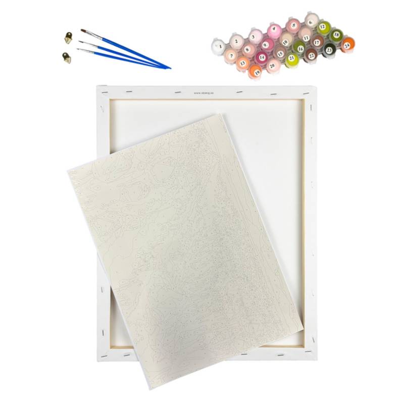 KIT DE PINTURA POR NUMEROS CAMPO DE TULIPAS 40X50 C3040-W8344