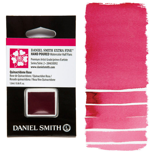 AQUARELA DANIEL SMITH HALF PAN QUINACRIDONE ROSE 092