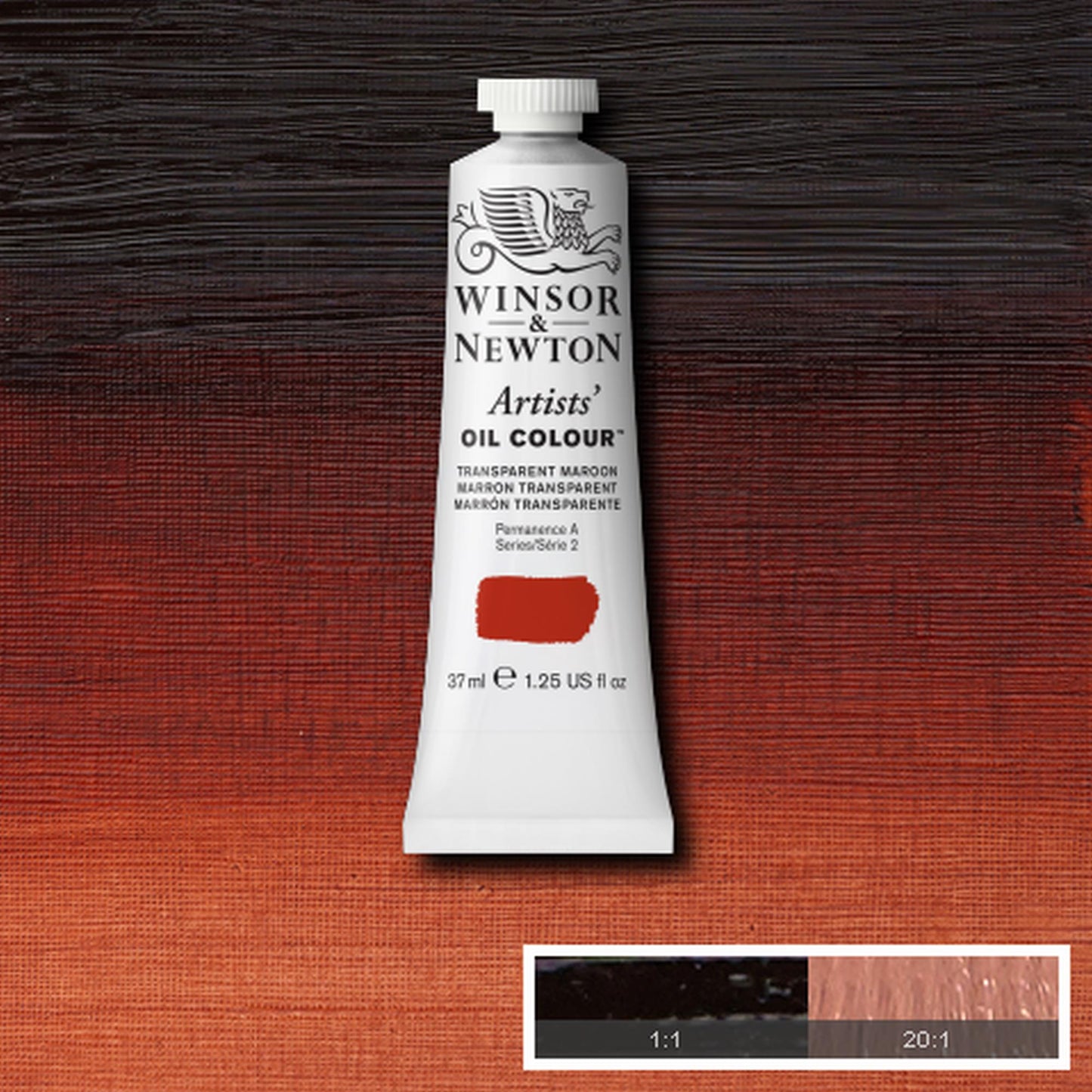 OLEO WINSOR NEWTON ARTISTS 037ML 657 TRANSPARENT MAROON S2