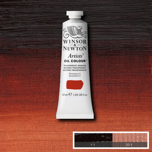 OLEO WINSOR NEWTON ARTISTS 037ML 657 TRANSPARENT MAROON S2