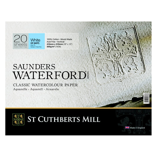 BLOCO SAUNDERS WATERFORD (CUTHBERTS) GRANA FINA 31X41 20 FLS
